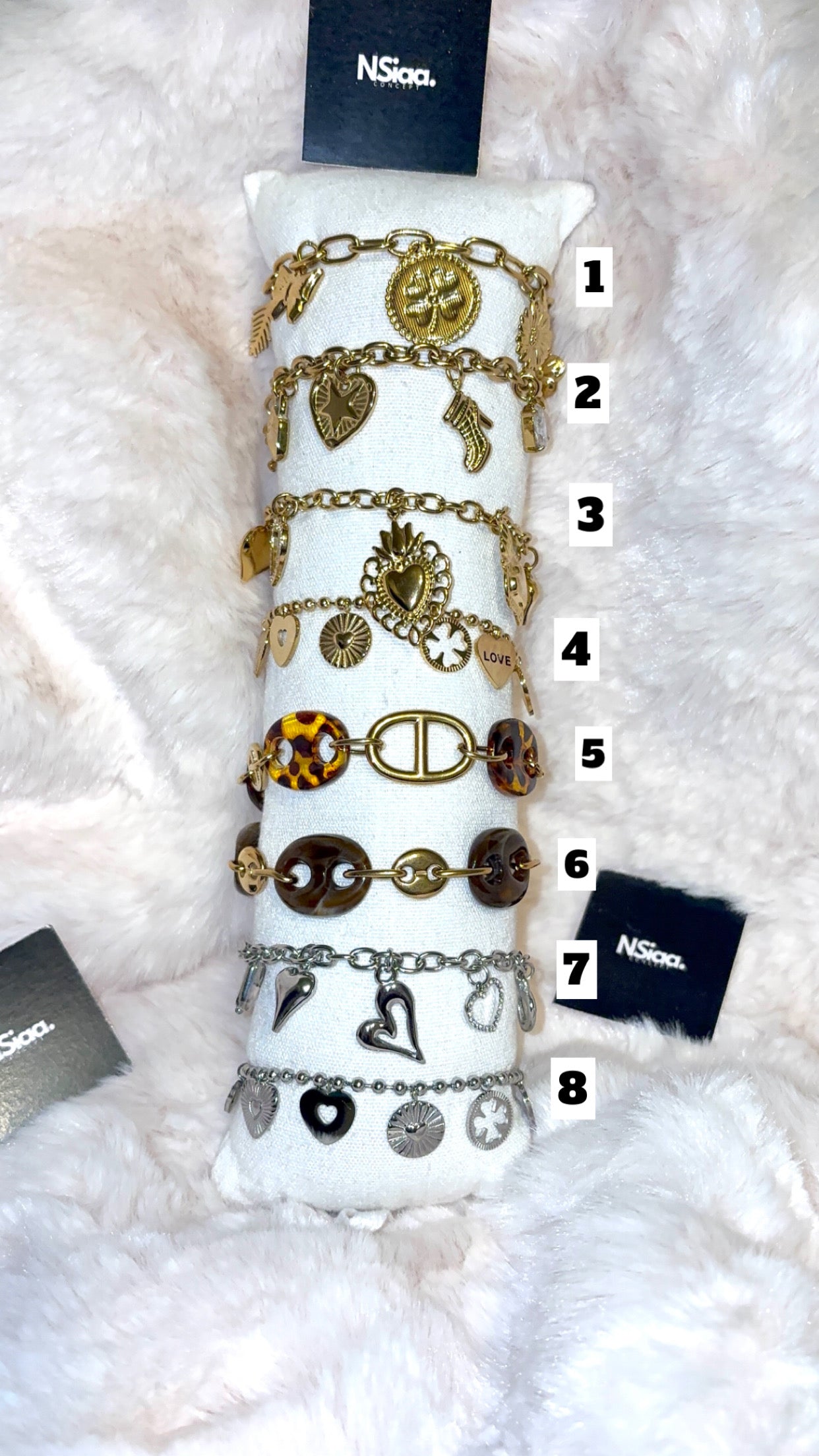 Bracelet breloque acier inoxydable